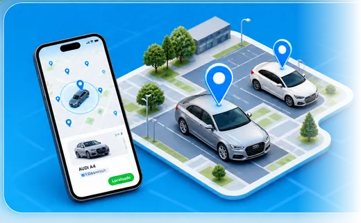 Vehículos localizados en distintas ubicaciones